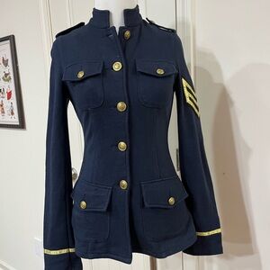 dELiA*s Dark Blue Utility Jacket with Gold Details